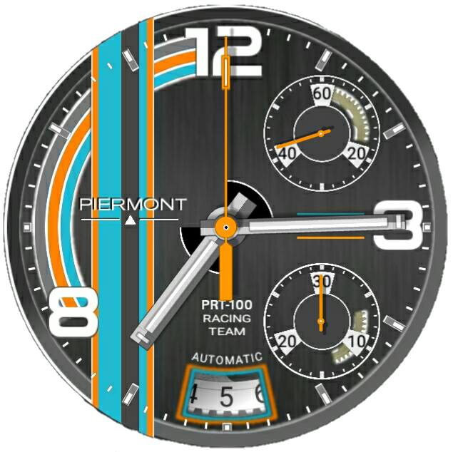 Piermont Speedster Watch Face For Android - Wall Clock (635x634), Png Download