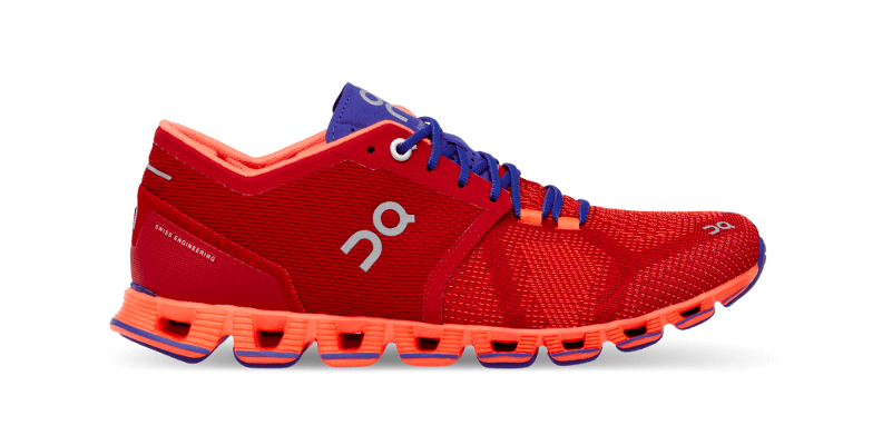 On Running Cloud X Red/flash - Cloud On Running Women (800x800), Png Download