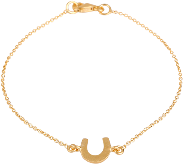 Bracelet In Gold Plated Silver With Horseshoe - Kiss ラプンツェル ブレスレット (650x650), Png Download