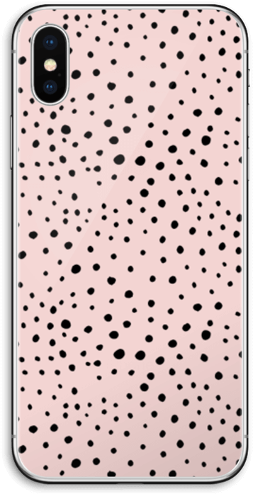 Black Dots On Pink Skin Iphone X - Phone 8 Case Dots (395x800), Png Download