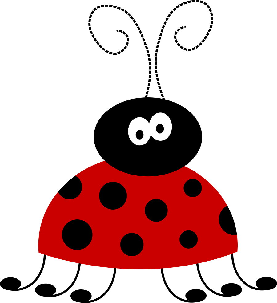 Joaninha - Minus - Clip Art Of Ladybirds (900x986), Png Download