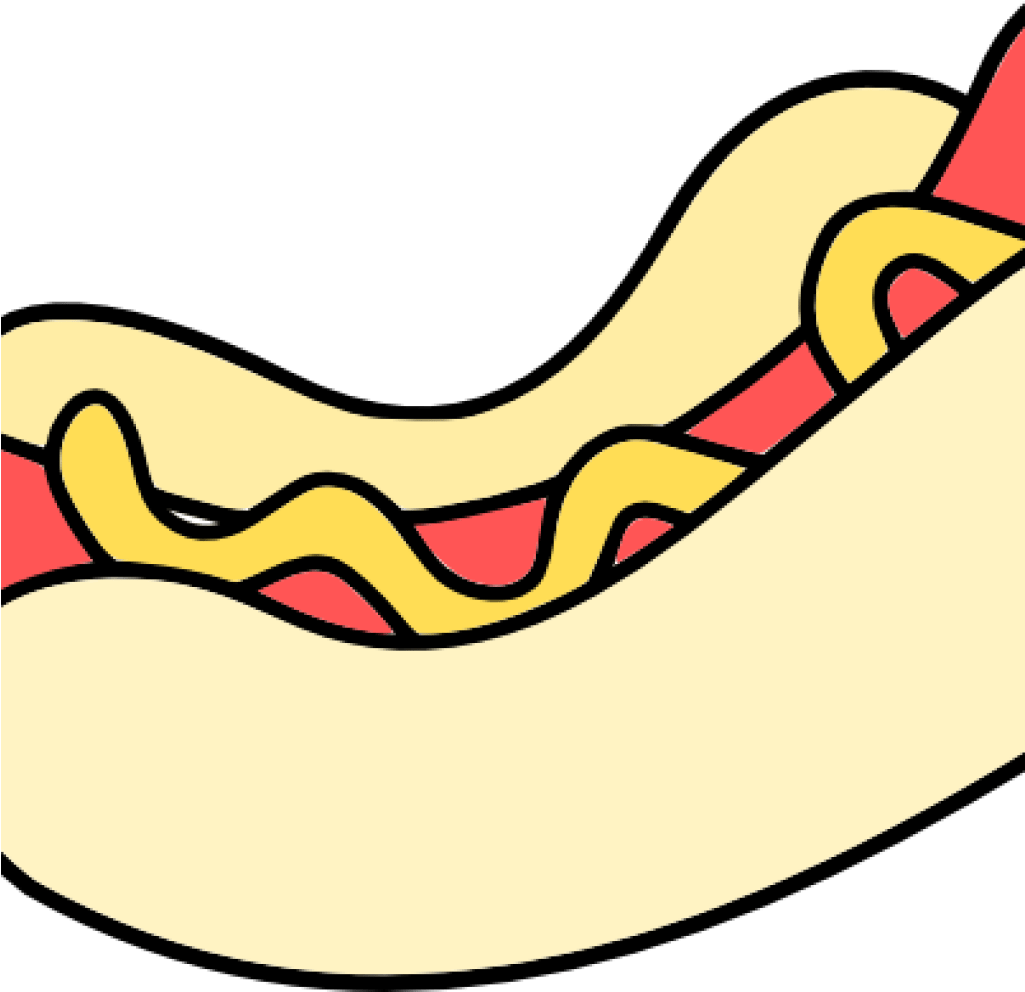 Hight Resolution Of Free Hot Dog Clipart Hotdog Clipart - Hot Dog For Coloring (1024x1024), Png Download