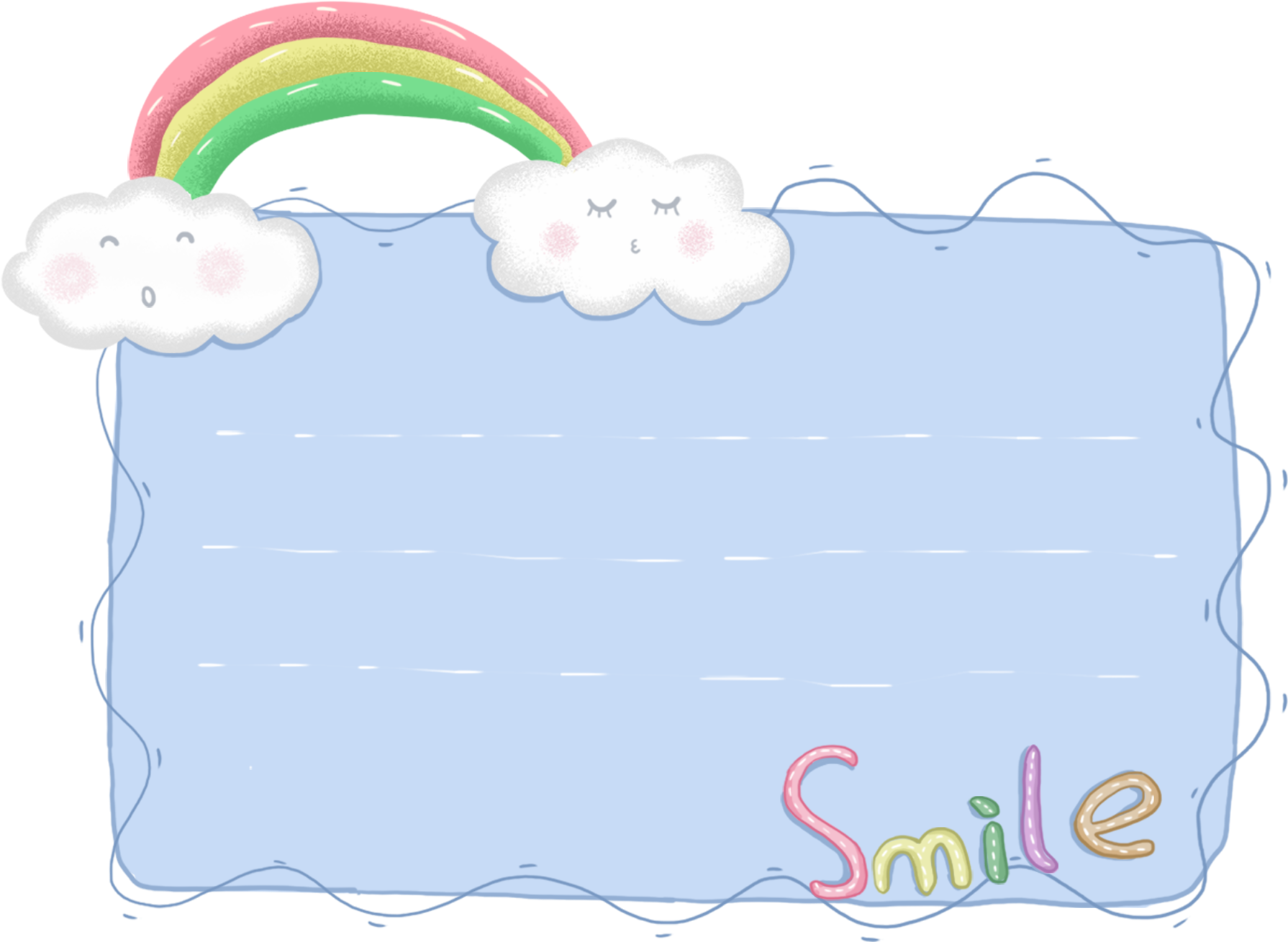 Original Bonito Cartoon Arco-íris Png E Psd - Illustration (2000x2000), Png Download