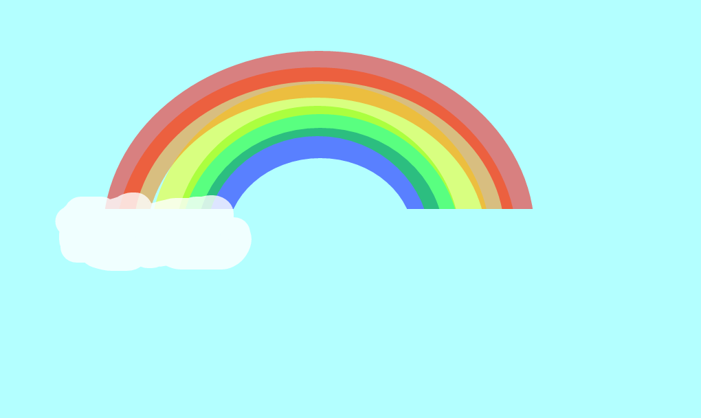 Arco-íris - Circle (1020x608), Png Download