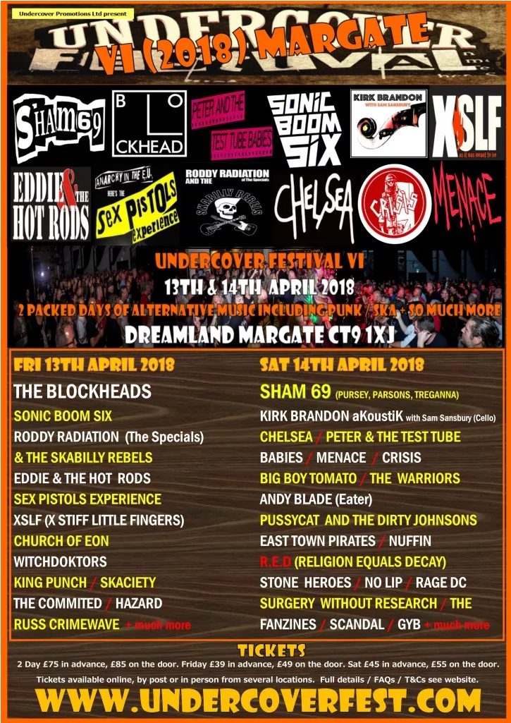 Undercover Festival 13 & 14 April 2018, Dreamland Margate - Ian Dury And The Blockheads (1024x1024), Png Download