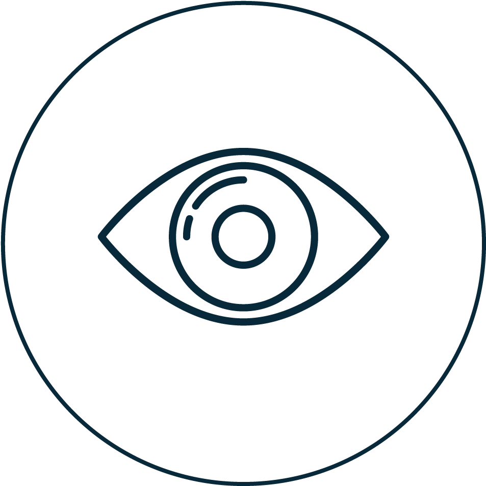 Crossed Or Lazy Eye - Circle (1000x1000), Png Download