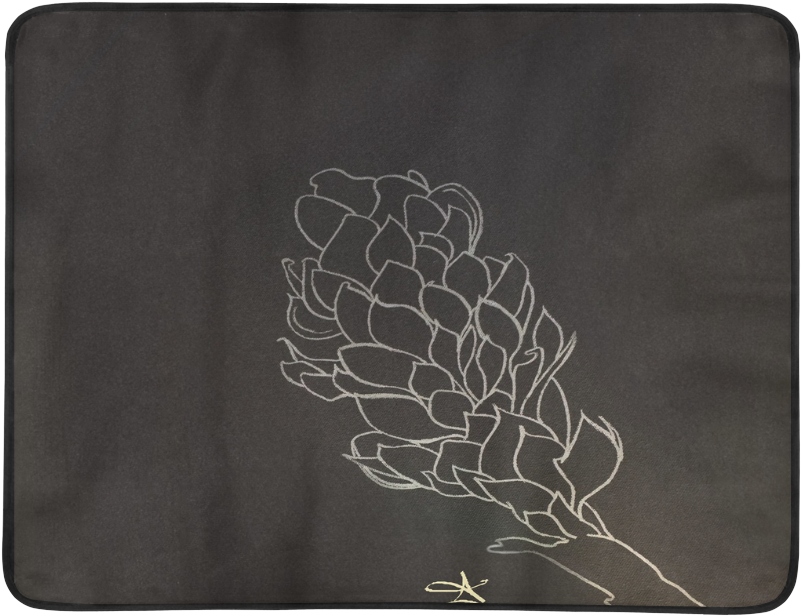 Alpinia Purpurata Red Ginger Flower Sketch Black Beach - Wallet (1000x1000), Png Download
