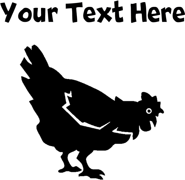 Chicken Silhouette Plus Size T-shirt - Dodgeball Player Silhouette (700x700), Png Download