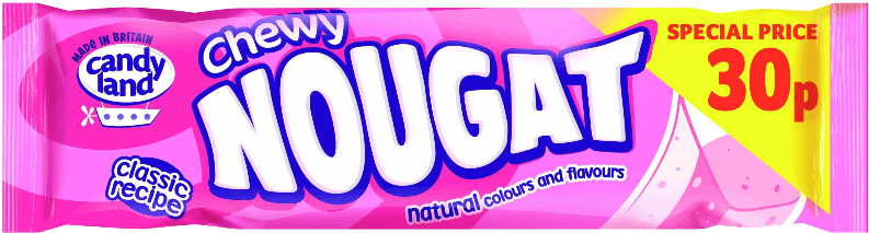 Candyland Pink & White Nougat - Snack (800x800), Png Download