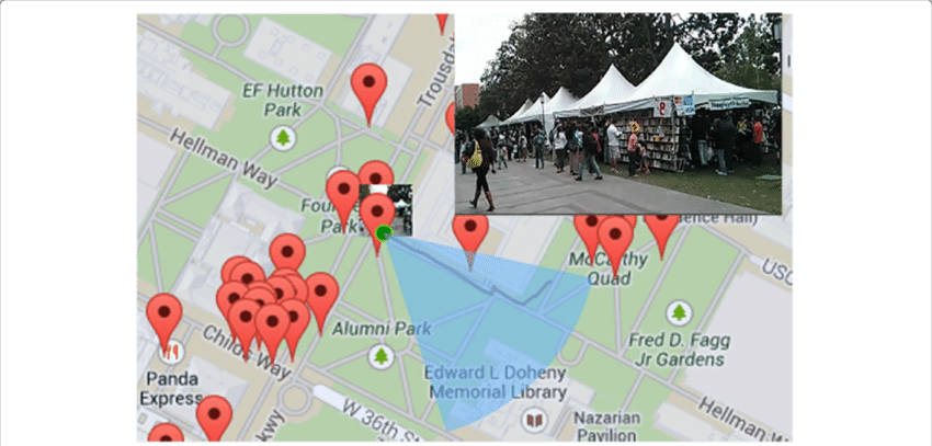 An Example Of Geo-tagged Videos - Insect (850x407), Png Download