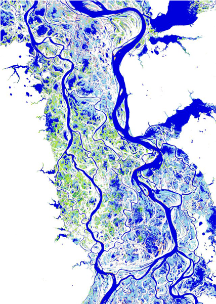 Global Surface Water Explorer - Water Map Satellite (600x600), Png Download