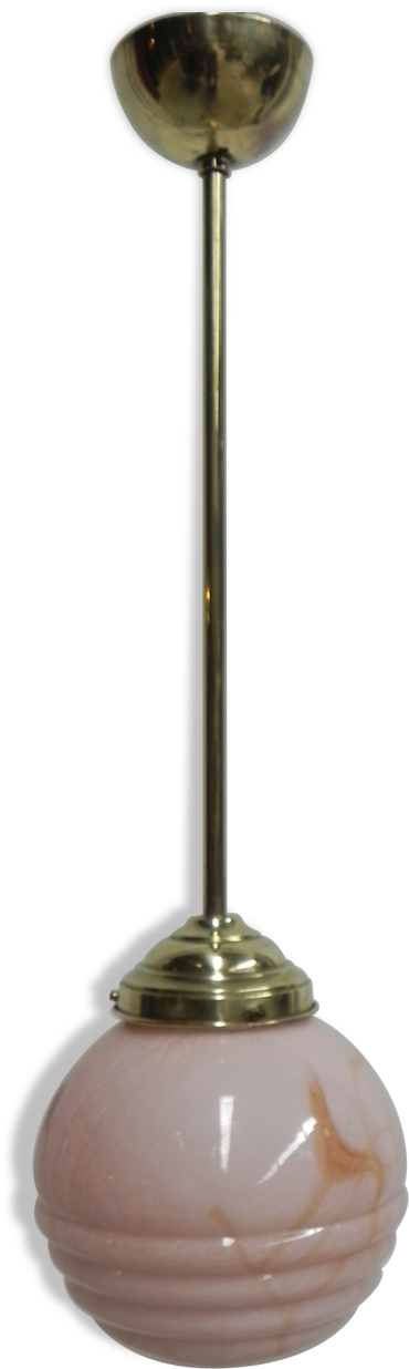 Hanging Lamp With Pink Glass Ball - Lampshade (1457x1457), Png Download