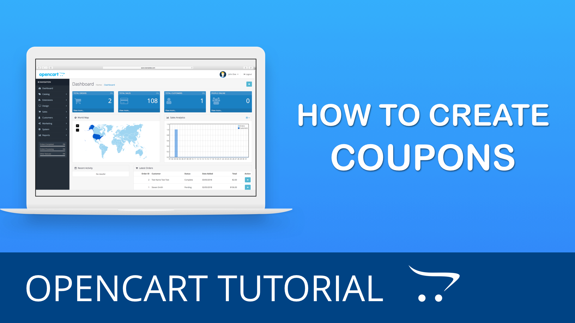 How To Use Coupons To Create Discounts In Opencart - Email (1920x1080), Png Download