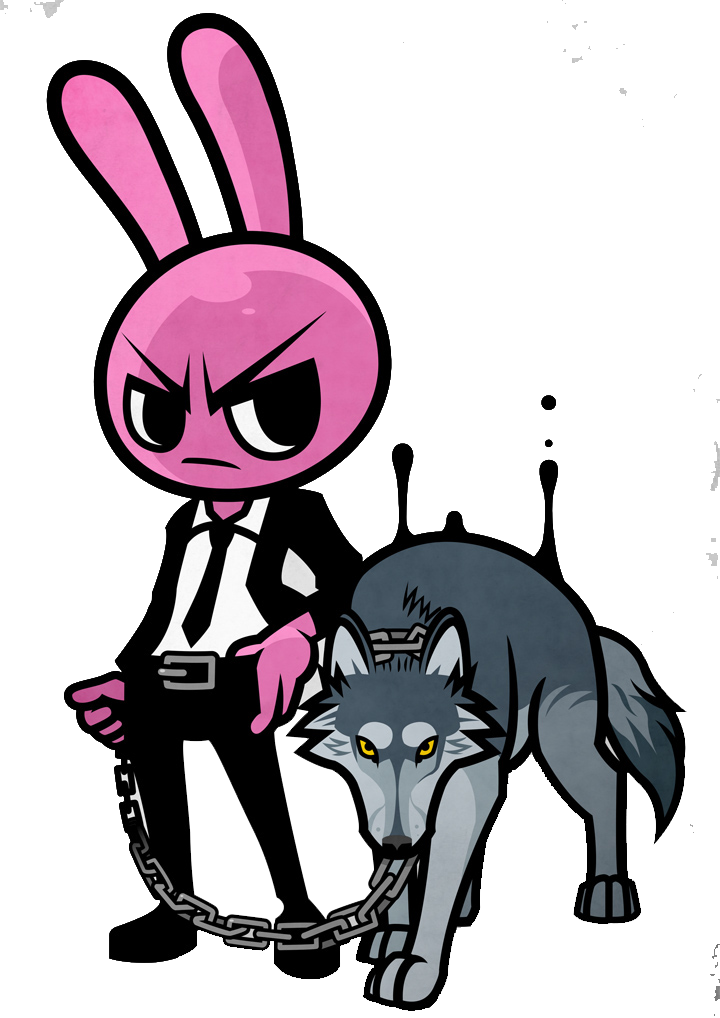 Rabbit Clipart Wolf - Rabbit (720x1018), Png Download
