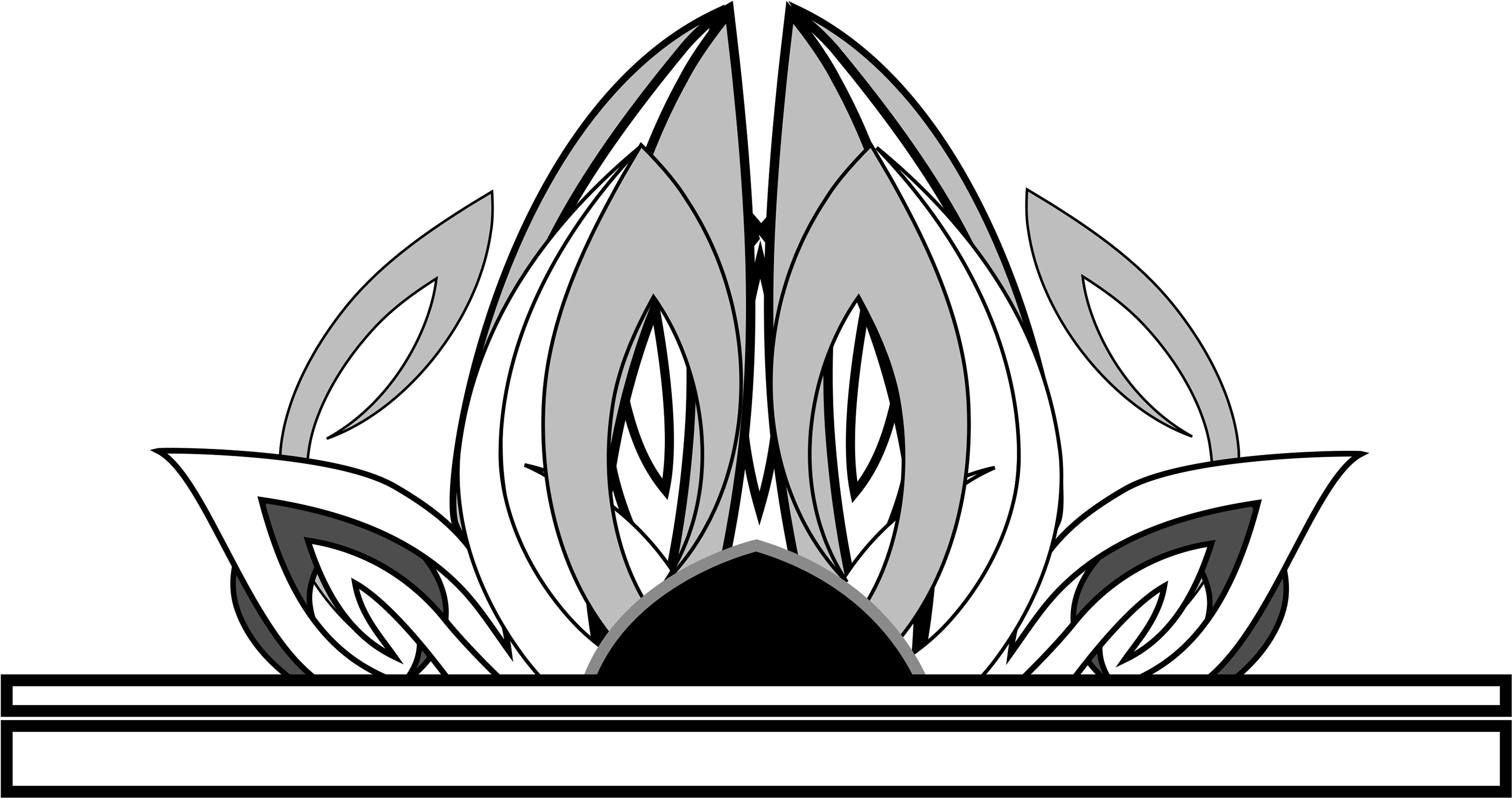 New Delhi's Lotus Temple Vector - Illustration (3840x3840), Png Download