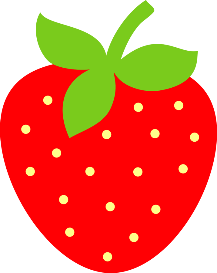 716 X 900 1 0 - Cute Strawberry Clipart (716x900), Png Download