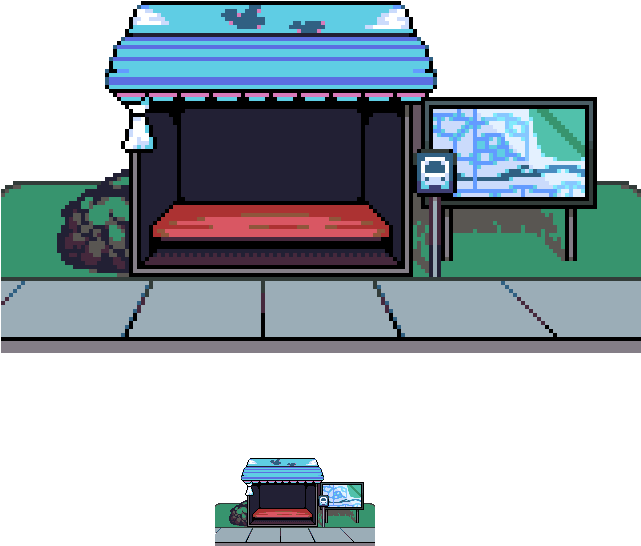 Bus Stop - Table (640x564), Png Download