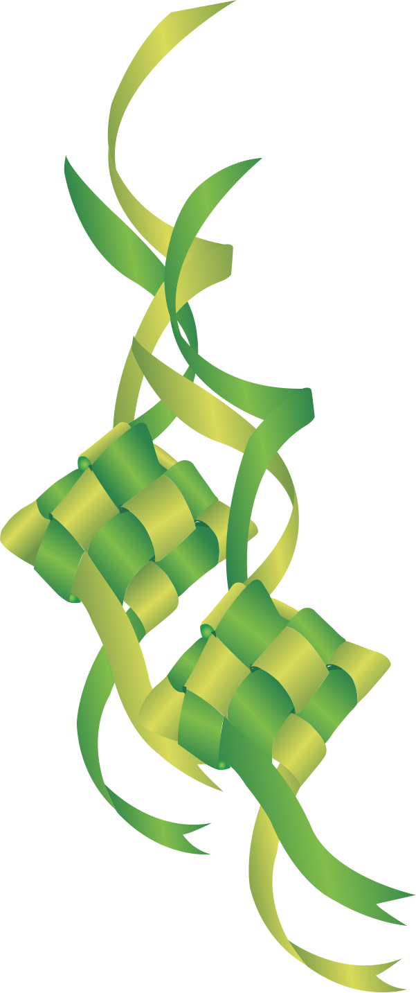 Vector Ketupat 1 1 - Ketupat Vector (601x1433), Png Download