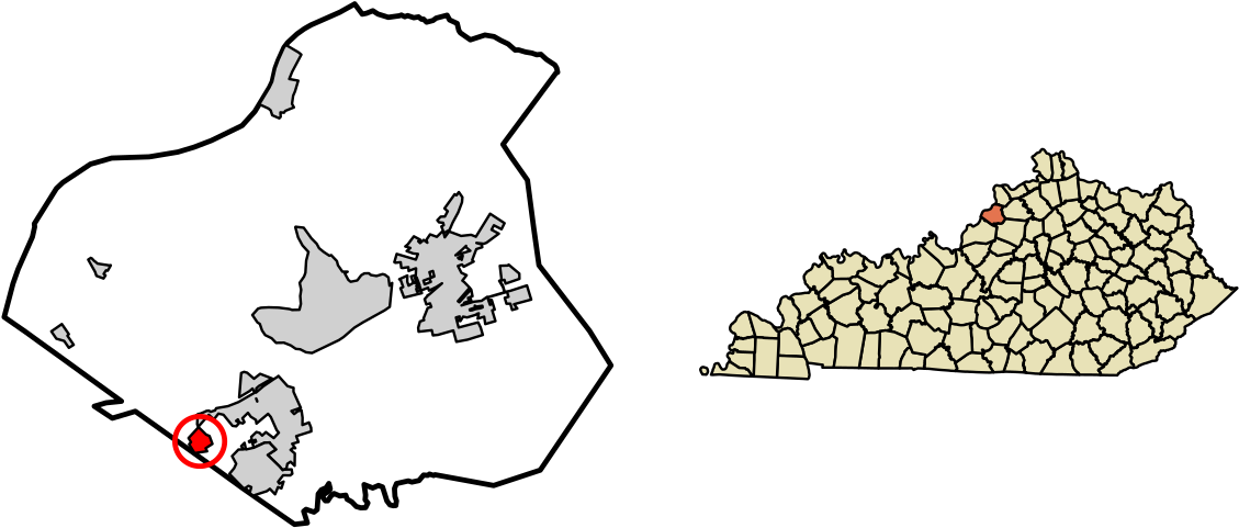 Map Of Kentucky (1200x552), Png Download