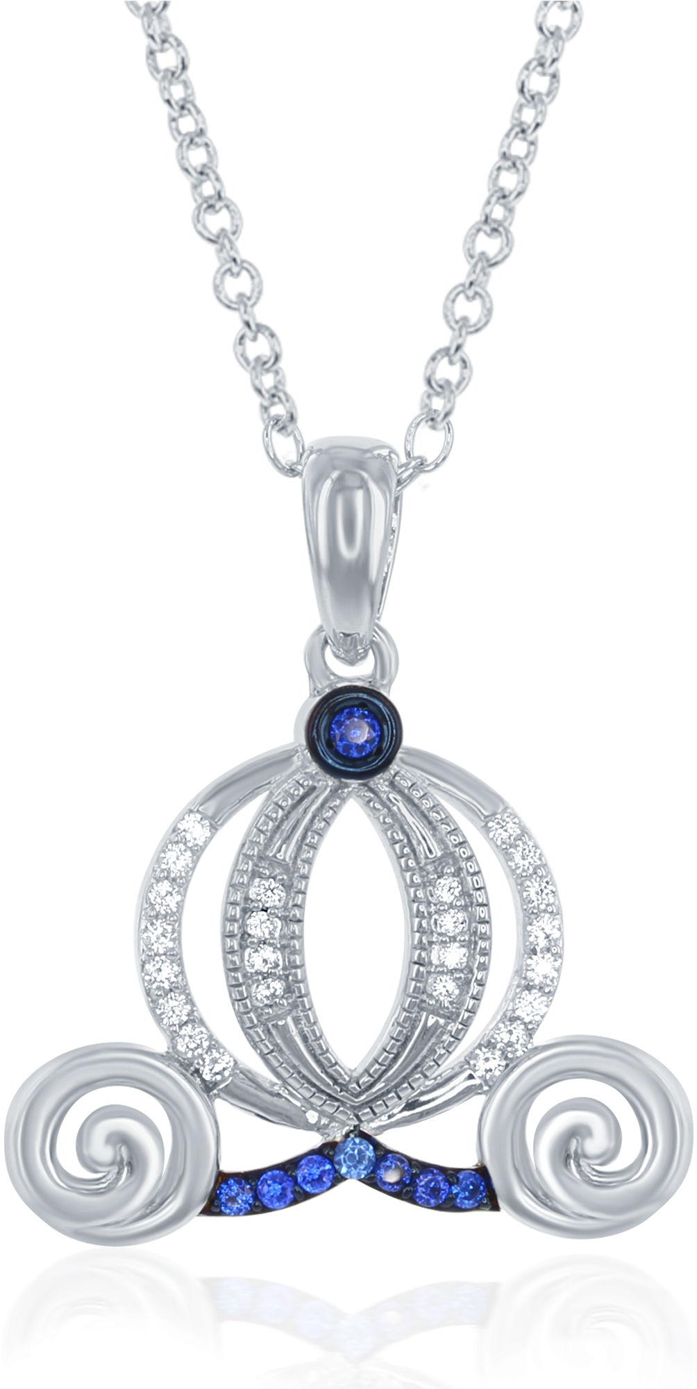 Disney Enchanted Cinderella Carriage - Necklace (2000x2000), Png Download