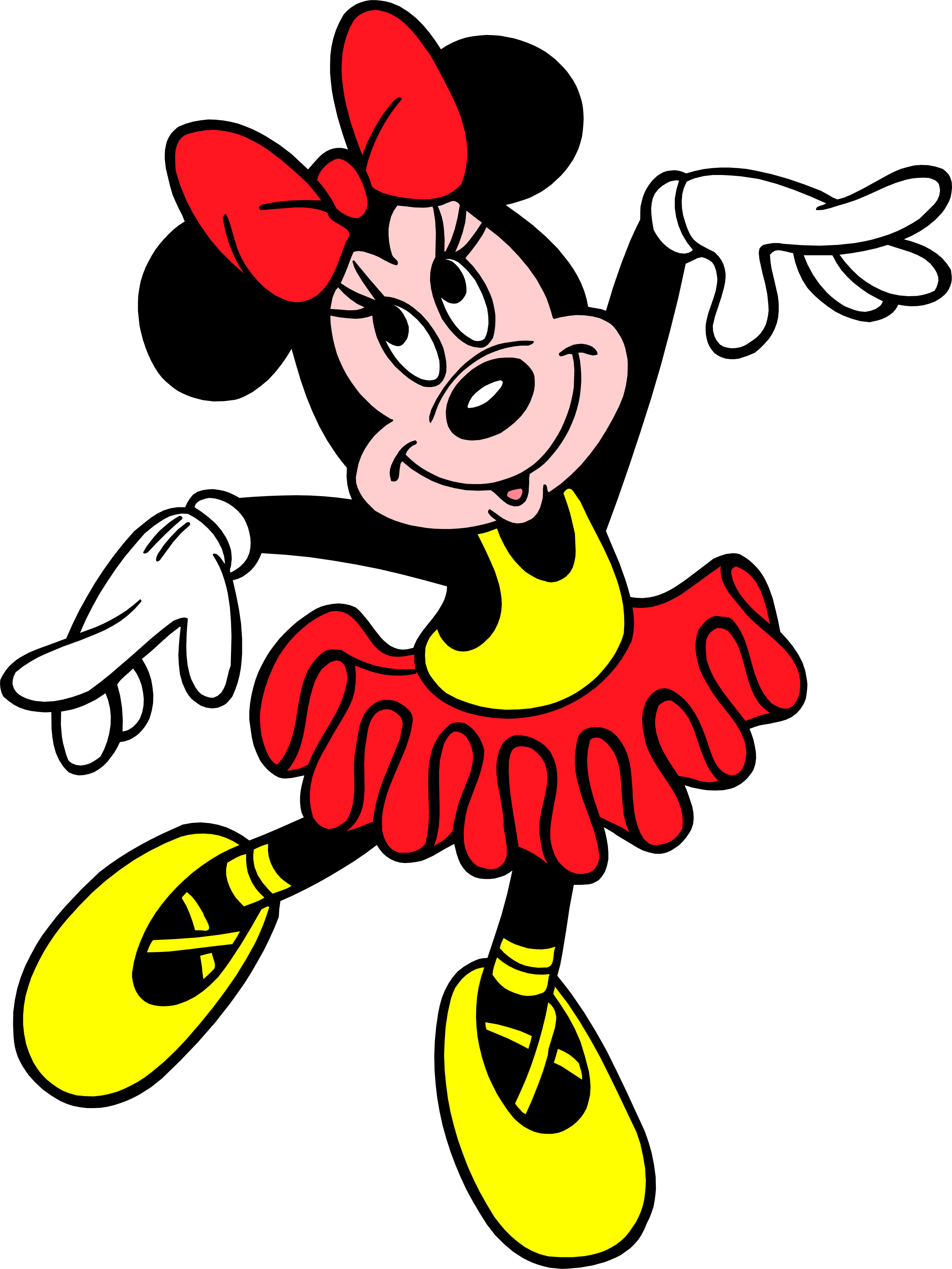 Minie Mouse 18 By Convitex - Minnie Mouse Ballerina Coloring Pages (2366x3154), Png Download