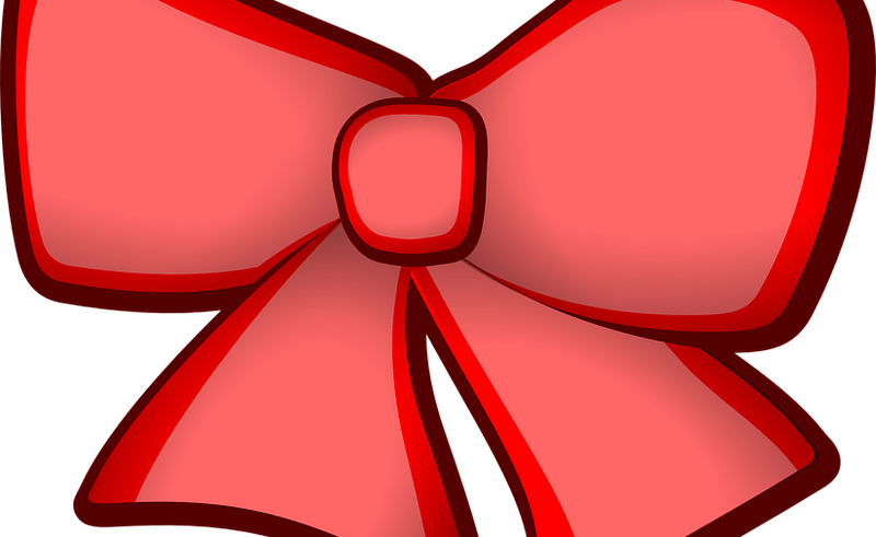 Hair Ribbon Bow Tie Bow Tie Free Vector Graphic On - Hair Bow Clip Art (800x491), Png Download