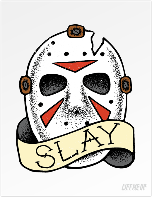 Jason Voorhees Art Print - Slay Stickers (700x700), Png Download