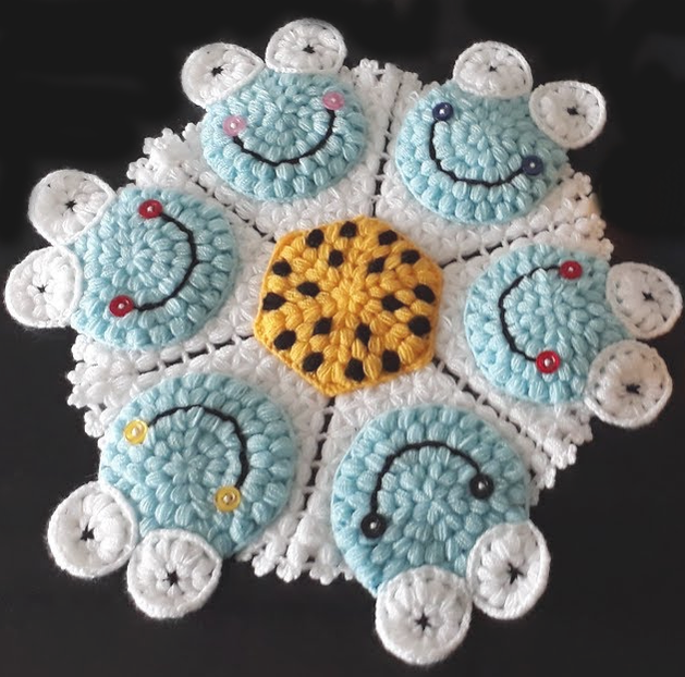 If You Are Satisfied With The Product You Are Knitting, - Crochet (629x622), Png Download