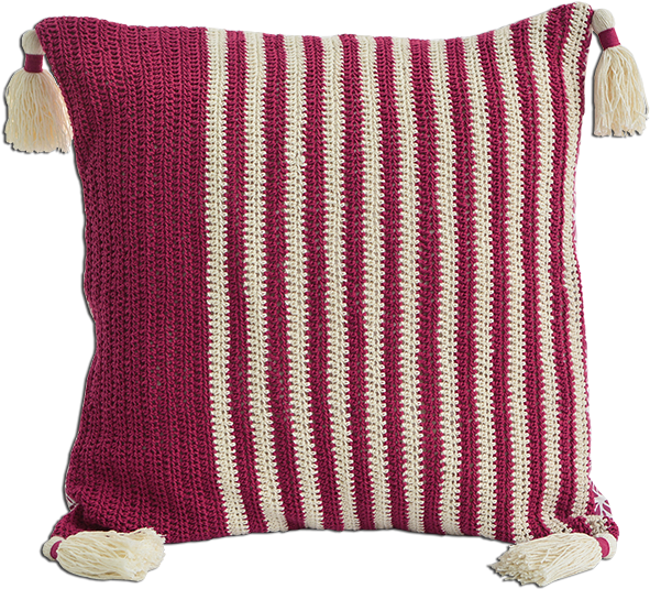 Beet Crochet Cushion Covers - Cushion (600x600), Png Download
