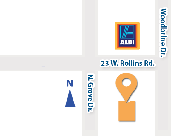 Avon Avondental Map - Aldi (676x456), Png Download