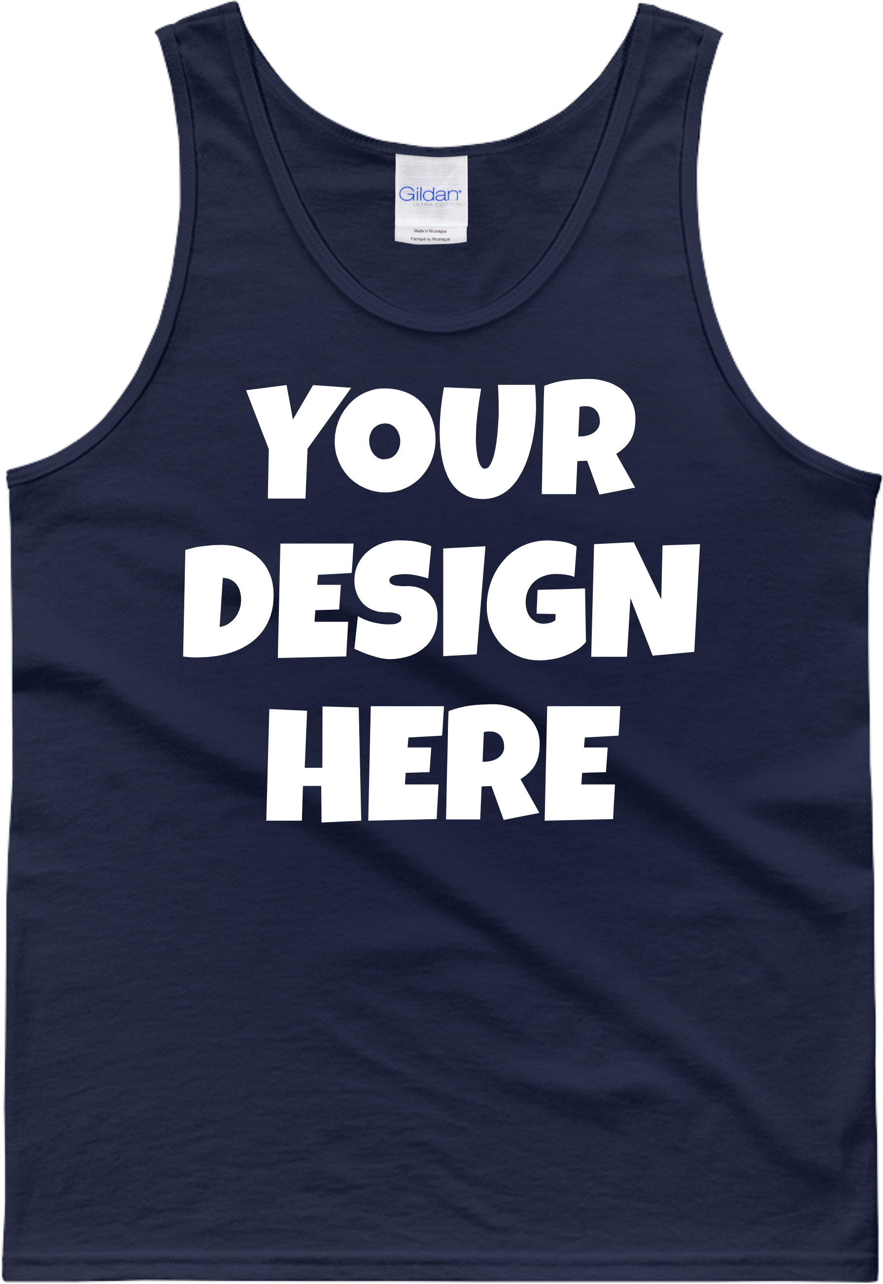 Gildan 2200 Adult Tank Top Mockups - Active Tank (3000x3000), Png Download