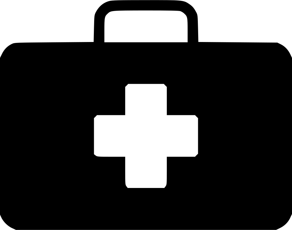 Medical Suitcase Cross Hospital First Aid Doctor Svg - Cross (980x772), Png Download