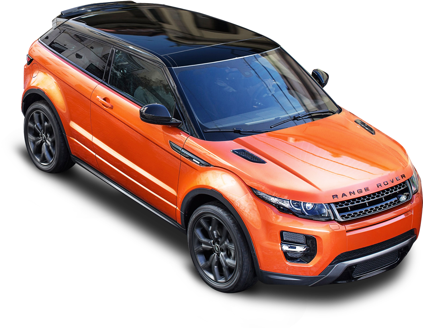 Land Rover Png, Download Png Image With Transparent - Range Rover Evoque 2015 Orange (800x631), Png Download