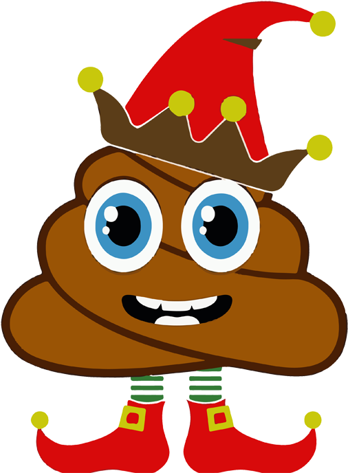 Elf Clipart Poop 5 - Elf Poop Emoji (591x764), Png Download