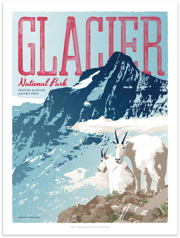 Glacier National Park (874x874), Png Download