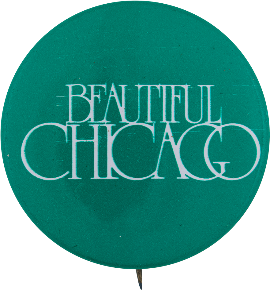 Beautiful Chicago Green Chicago Button Museum - Circle (1000x1051), Png Download