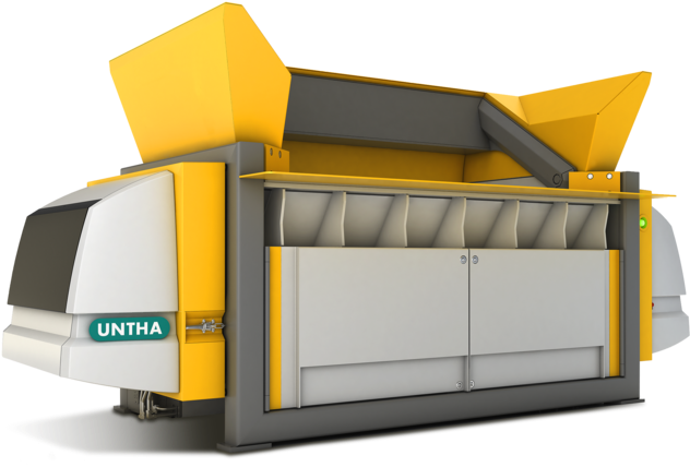 Static Waste Shredder Rdf Srf - Untha Xr 3000 (974x441), Png Download