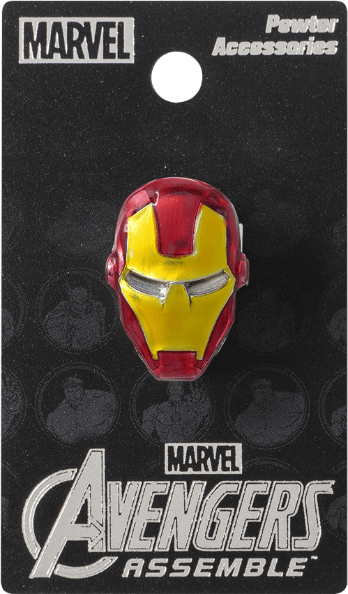 Colored Iron Man Mask Lapel Pin - Iron Man (850x850), Png Download