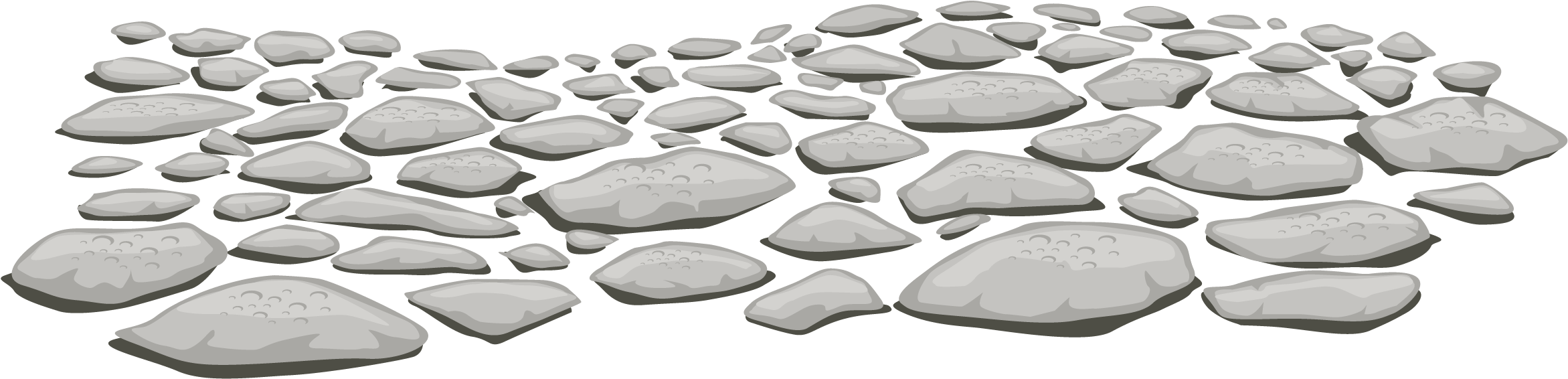 Pebbles Png - Suelo De Piedra Png (2449x768), Png Download