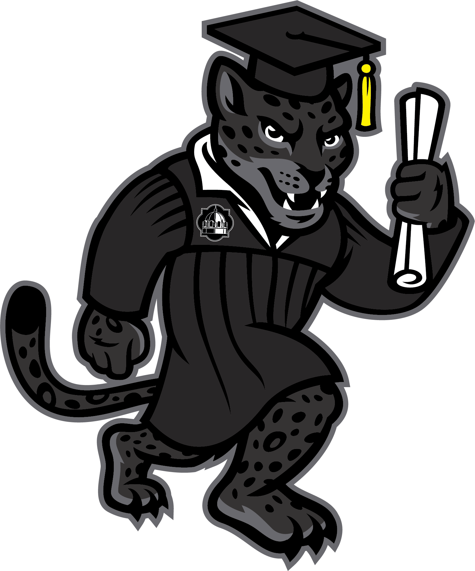 Cap N Gown Jaguar - Tamusa Jaguar (1566x1882), Png Download