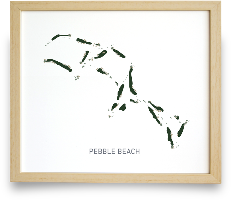 Pebble Beach - Picture Frame (989x989), Png Download