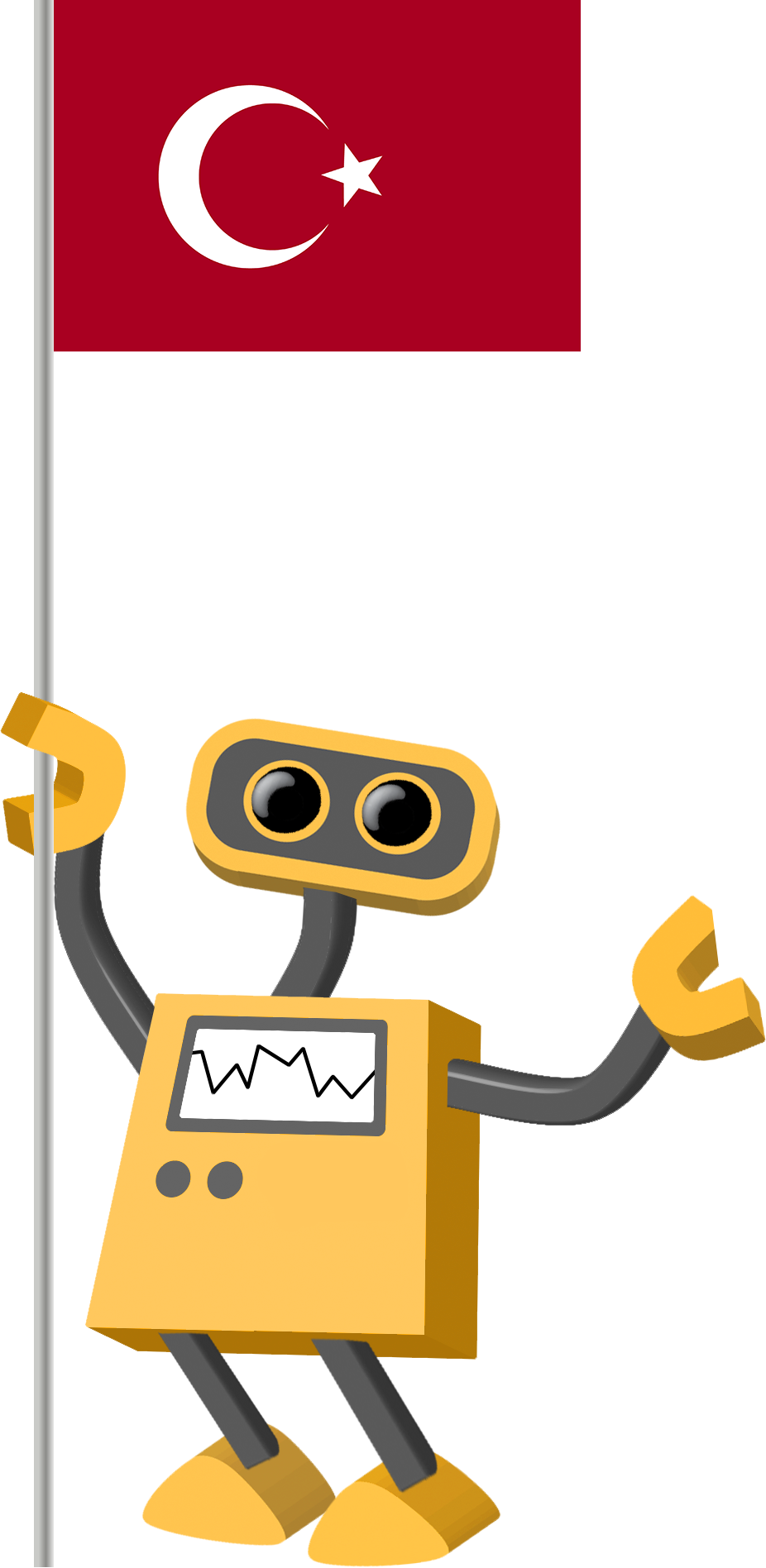 Flag Bot, Turkey - Bo Flag (926x1896), Png Download