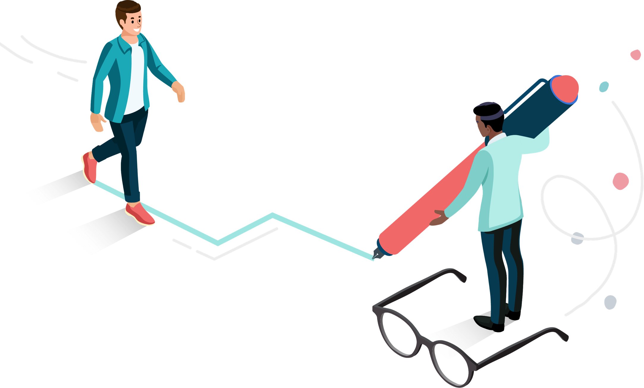 Feature Lost Found 1@3x - Running Across Finish Line (2166x1305), Png Download