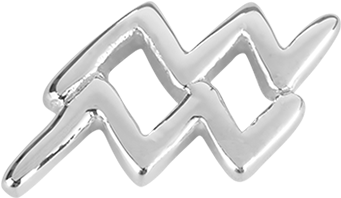 Stow Lockets Aquarius Zodiac Charm Handcrafted From - Emblem (1024x1024), Png Download