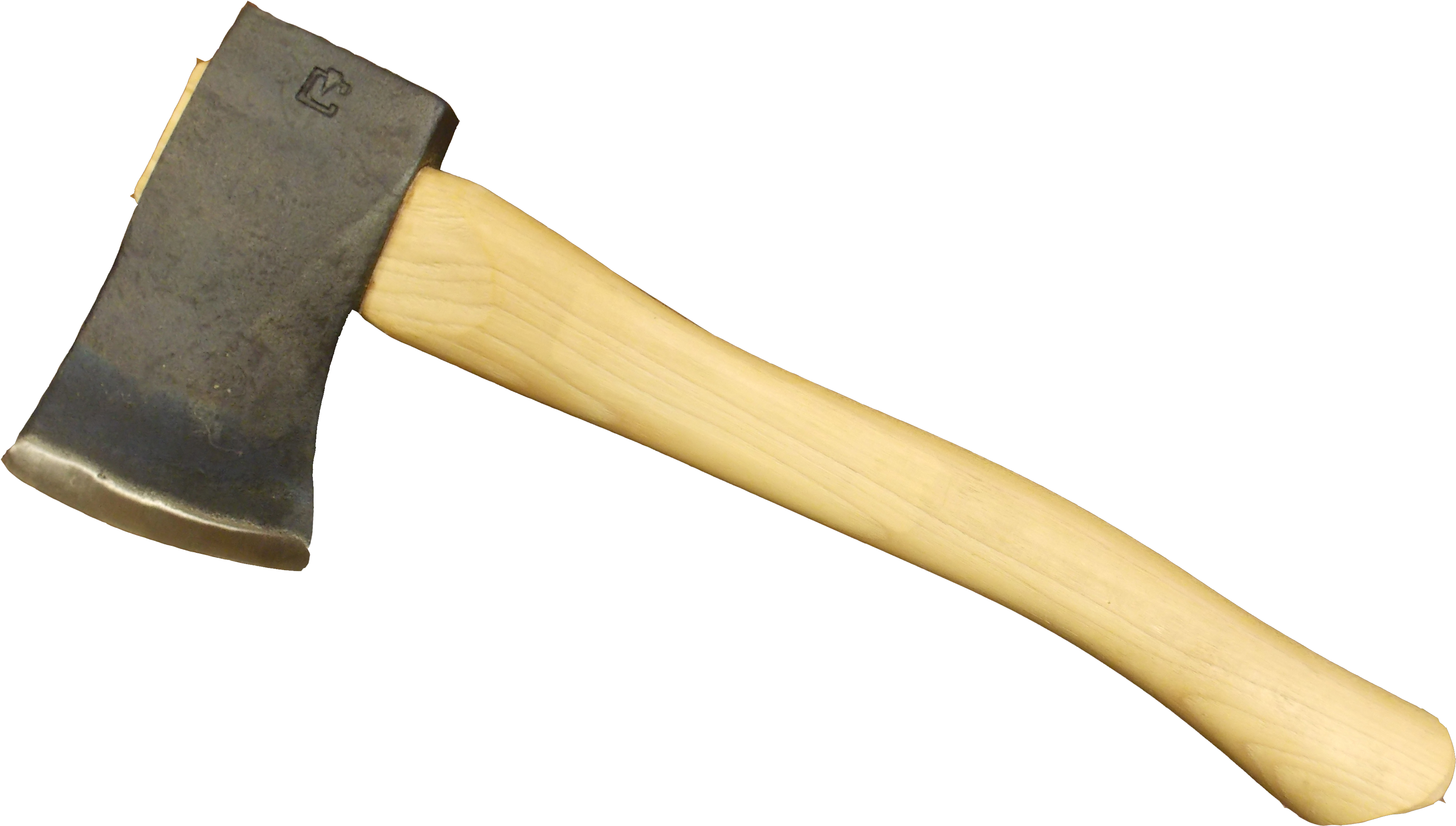 14″ Curved Wooden Handle Sport Utility Finish - Wooden Handle Hatchet (3999x2428), Png Download