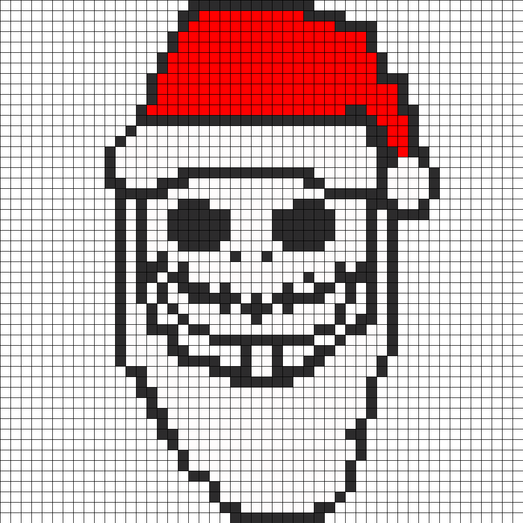Jack Skellington As Sandy Claws - Jack Skellington Pixel Art Easy D (1050x1050), Png Download