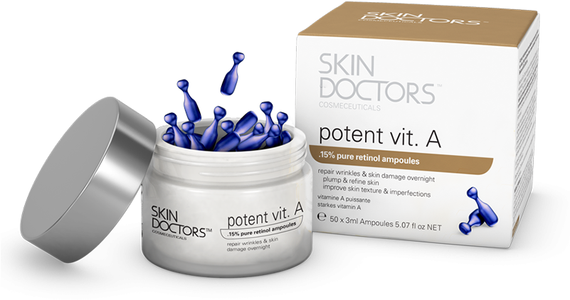 A Ampoules 50 X3ml Skin Doctors - Skin Doctors Potent Vit A Ampoules 50x 3ml (800x800), Png Download