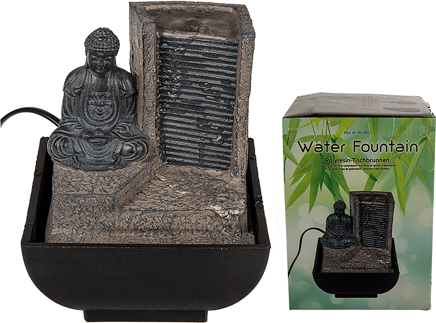 Polyresin Table Fountain - Fountain (945x709), Png Download