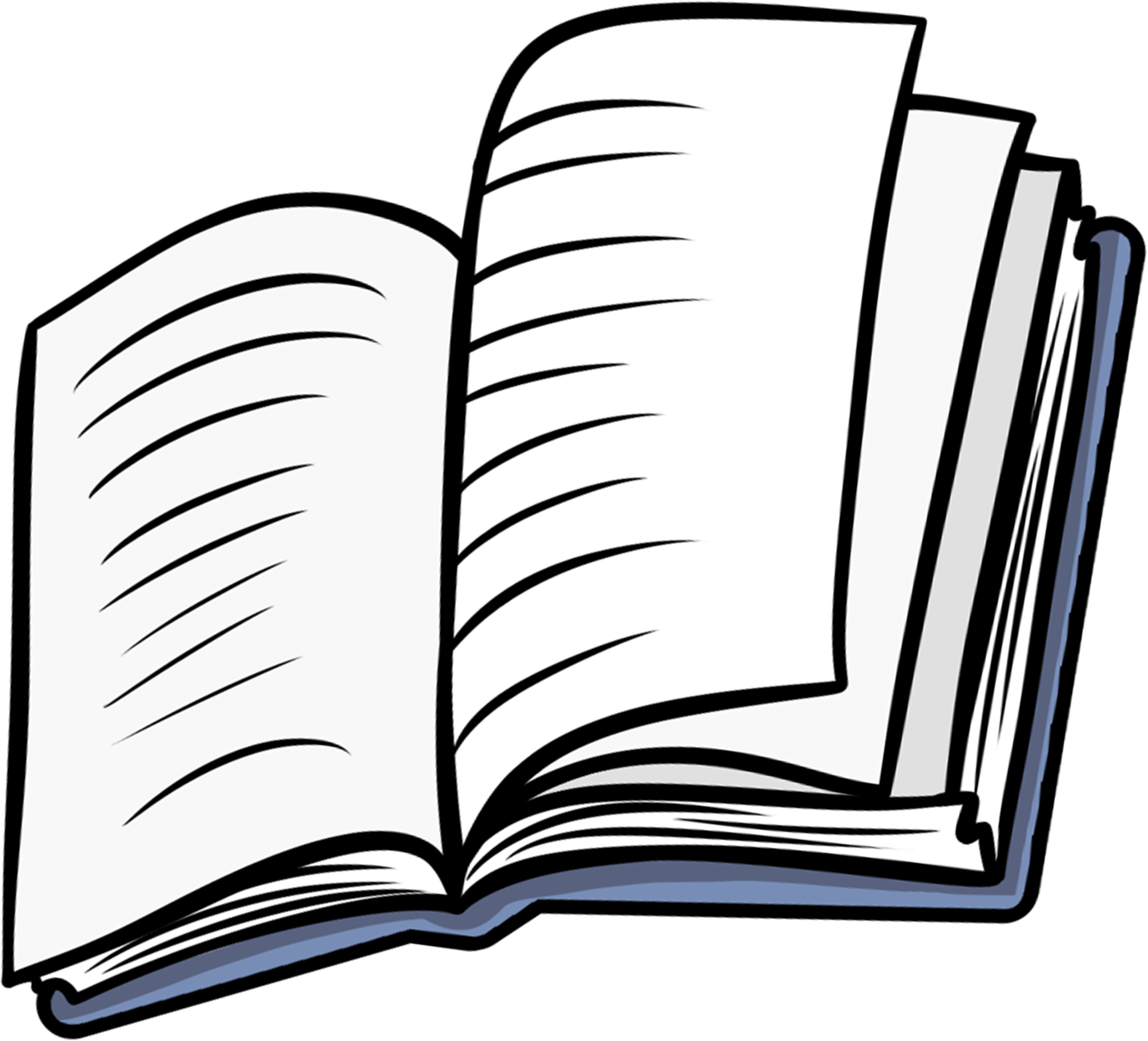 Download Open Book Clipart - Line Art | Transparent PNG Download | SeekPNG