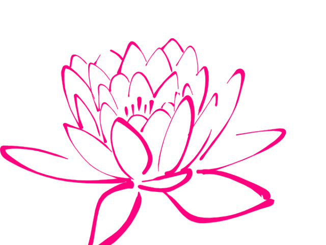 Ume Blossom Clipart Japanese Flower - Calligraphy Black And White Flower (640x480), Png Download